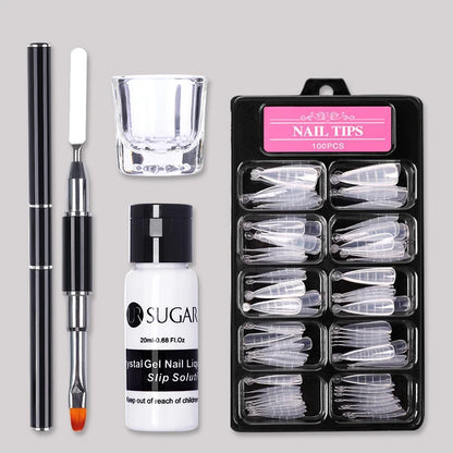 Polygel Nail Extension Kit - Complete Manicure Set (15ml Tubes)