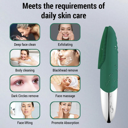 Silicone Facial Cleansing Brush – Waterproof | Deep Pore Cleaner & Face Massager