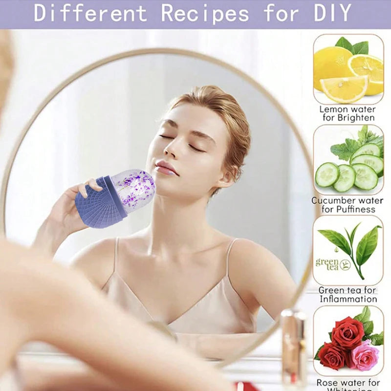 3-in-1 Ice Roller Skincare Bundle – Ice Roller + Headband + Silicone Brush