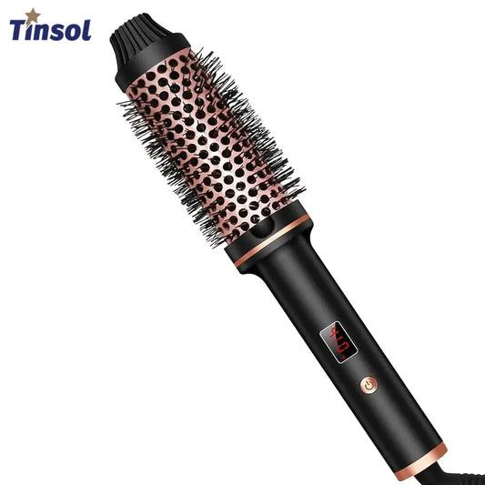 3-in-1 Ionic Hair Styler Brush | Straightener, Curler & Volumizer