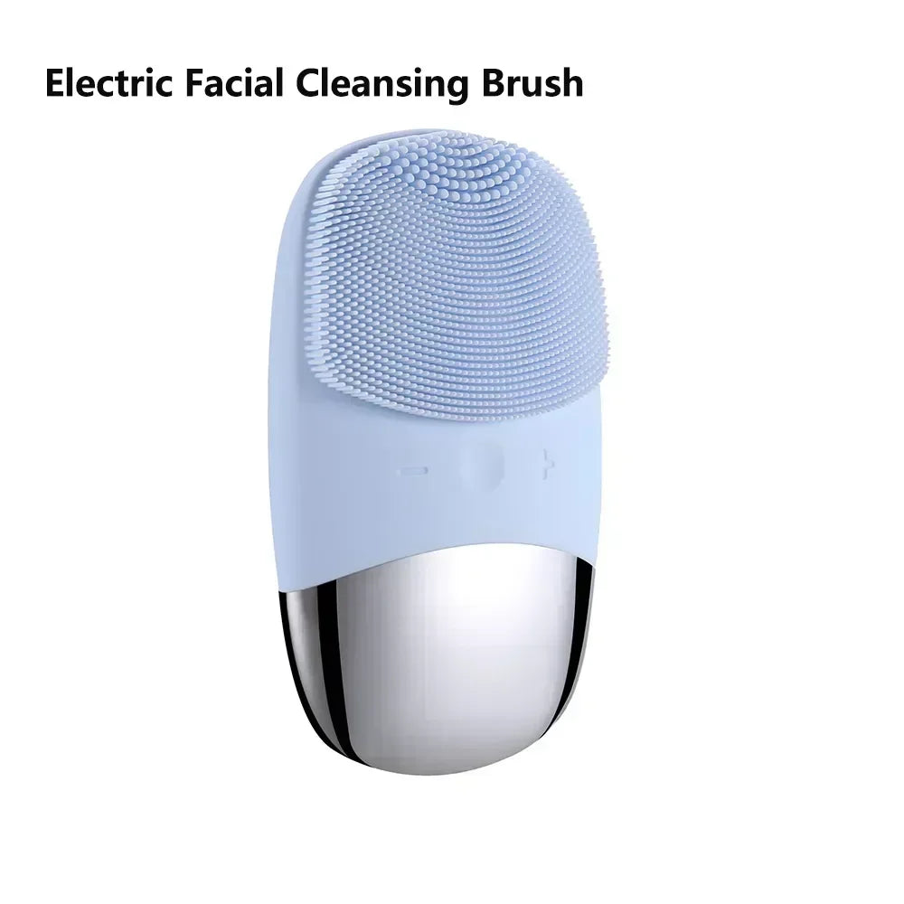Silicone Facial Cleansing Brush – Waterproof | Deep Pore Cleaner & Face Massager