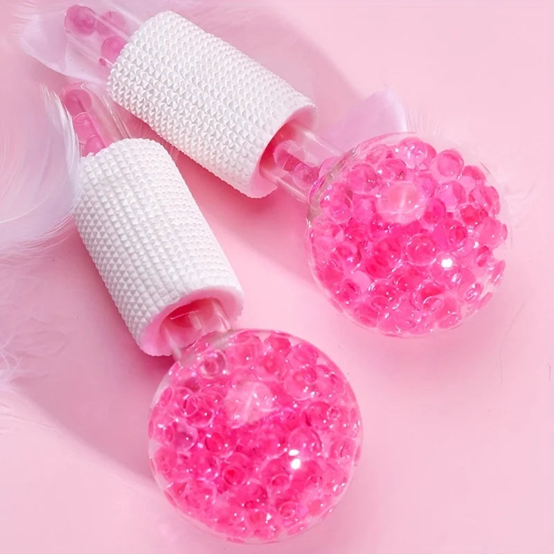 Beauty Ice Globes – 2pcs Facial Cooling & Massager Set