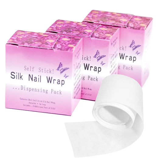 Silk Fiberglass Nail Wrap – Self-Adhesive Repair Tape for Broken Nails