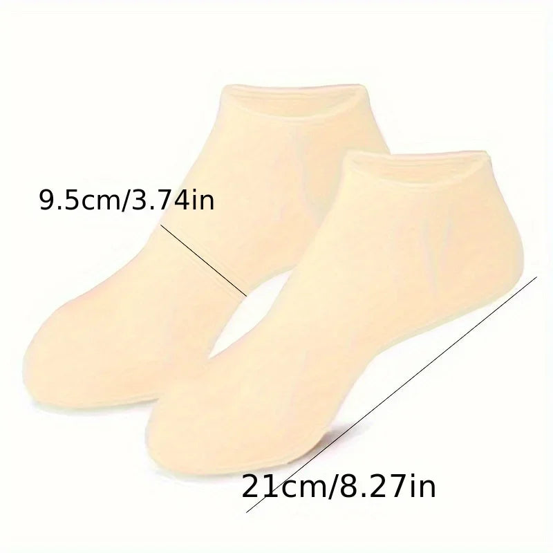 Silicone Moisturizing Socks – Spa Gel Socks for Cracked & Dry Feet (1 Pair)