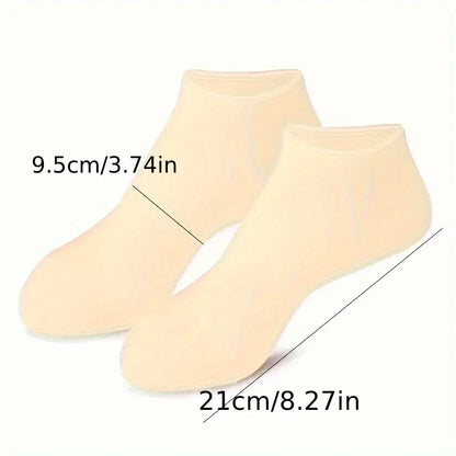 Silicone Moisturizing Socks – Spa Gel Socks for Cracked & Dry Feet (1 Pair)