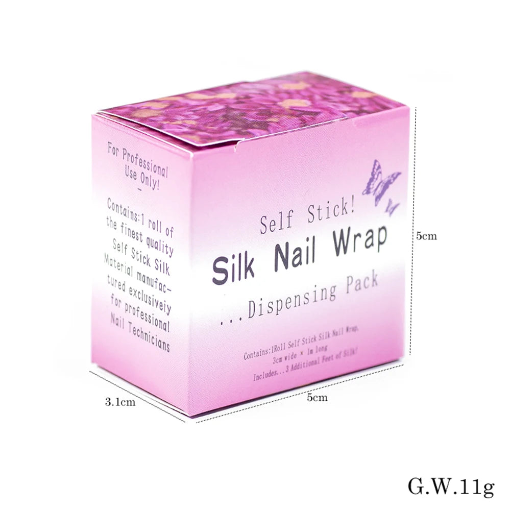 Silk Fiberglass Nail Wrap – Self-Adhesive Repair Tape for Broken Nails