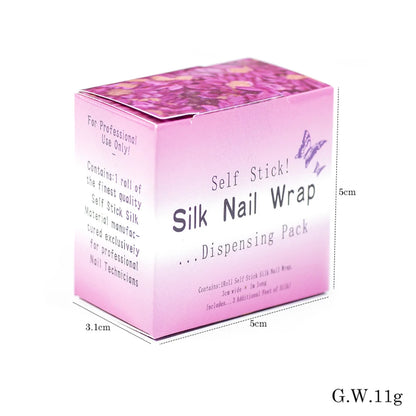Silk Fiberglass Nail Wrap – Self-Adhesive Repair Tape for Broken Nails