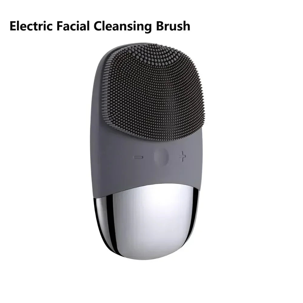 Silicone Facial Cleansing Brush – Waterproof | Deep Pore Cleaner & Face Massager