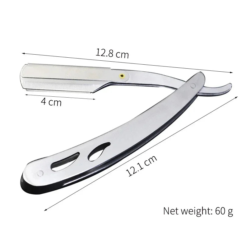 Men Straight Razor Edge Stainless Steel Sharp Barber Razor Professional Manual Shaver Shaving Safety Beard Cutter Shaving Tools