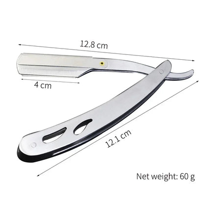 Men Straight Razor Edge Stainless Steel Sharp Barber Razor Professional Manual Shaver Shaving Safety Beard Cutter Shaving Tools