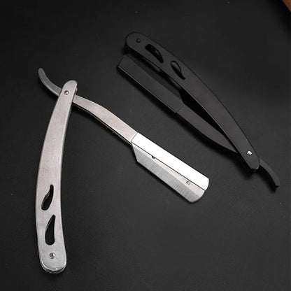 Men Straight Razor Edge Stainless Steel Sharp Barber Razor Professional Manual Shaver Shaving Safety Beard Cutter Shaving Tools