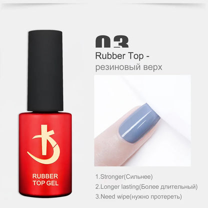 Rubber Base & Top Gel System — Primer, Glossy & Matte