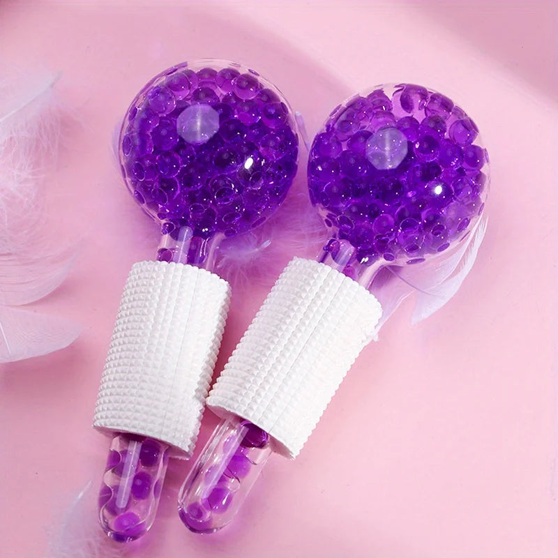 Beauty Ice Globes – 2pcs Facial Cooling & Massager Set