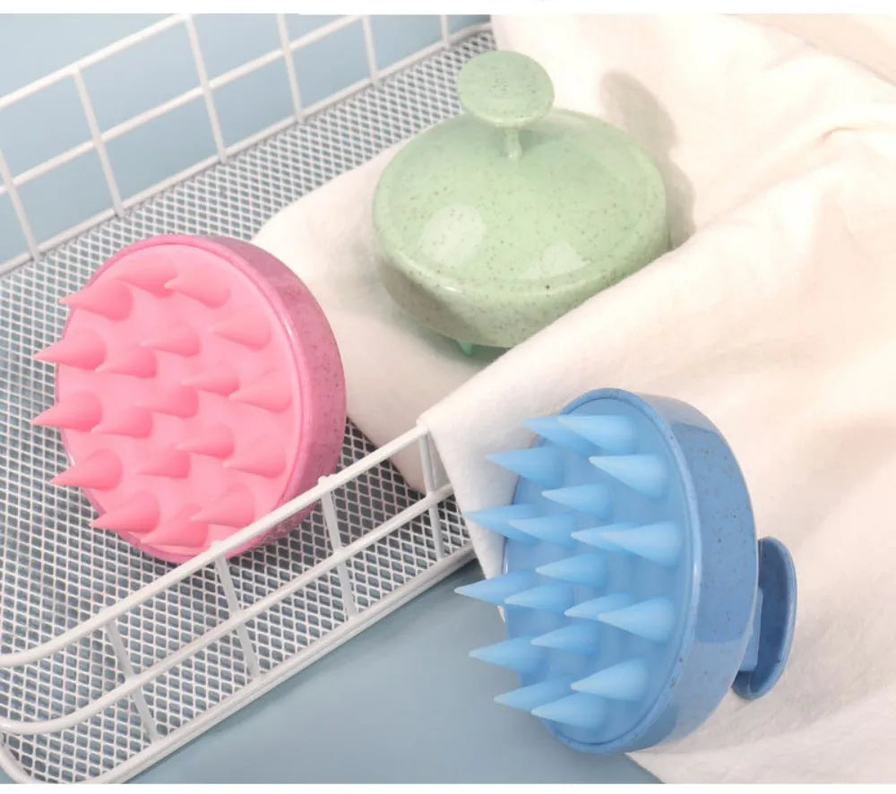 Silicone Scalp Massager Shampoo Brush | Hair & Scalp Care Tool