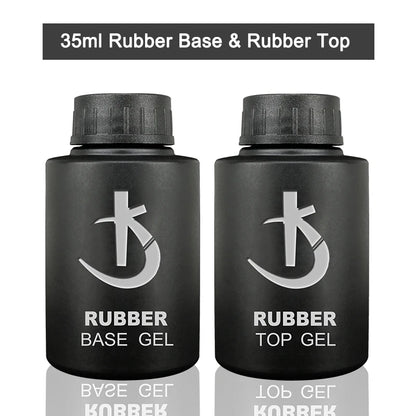 Rubber Base & Top Gel System — Primer, Glossy & Matte