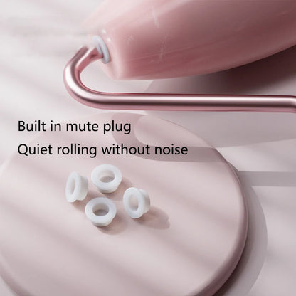 Face & Neck Massager Roller + Gua Sha Scraping Board – Resin Crystal Beauty Tool Set