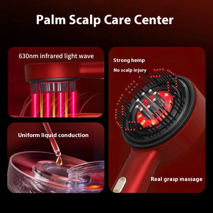 Electric Scalp Massager Brush with Red Light Therapy – Hair Growth & Anti-Hair Loss