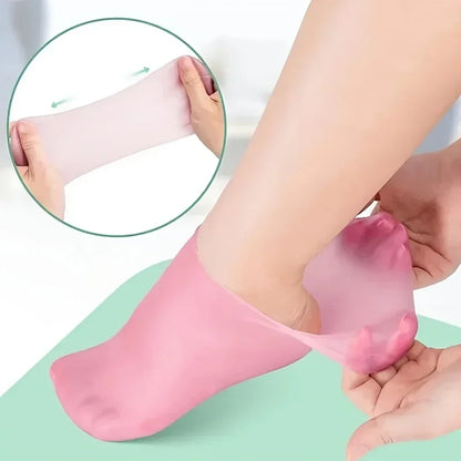 Silicone Moisturizing Socks – Spa Gel Socks for Cracked & Dry Feet (1 Pair)