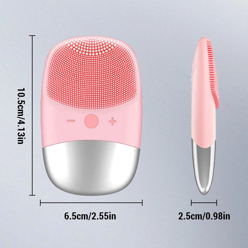 Silicone Facial Cleansing Brush – Waterproof | Deep Pore Cleaner & Face Massager