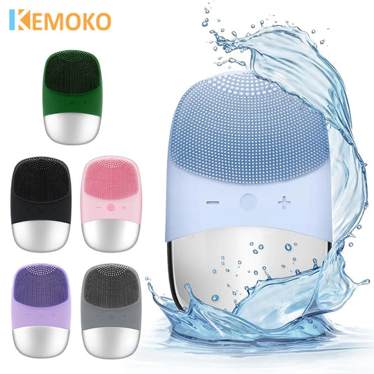 Silicone Facial Cleansing Brush – Waterproof | Deep Pore Cleaner & Face Massager