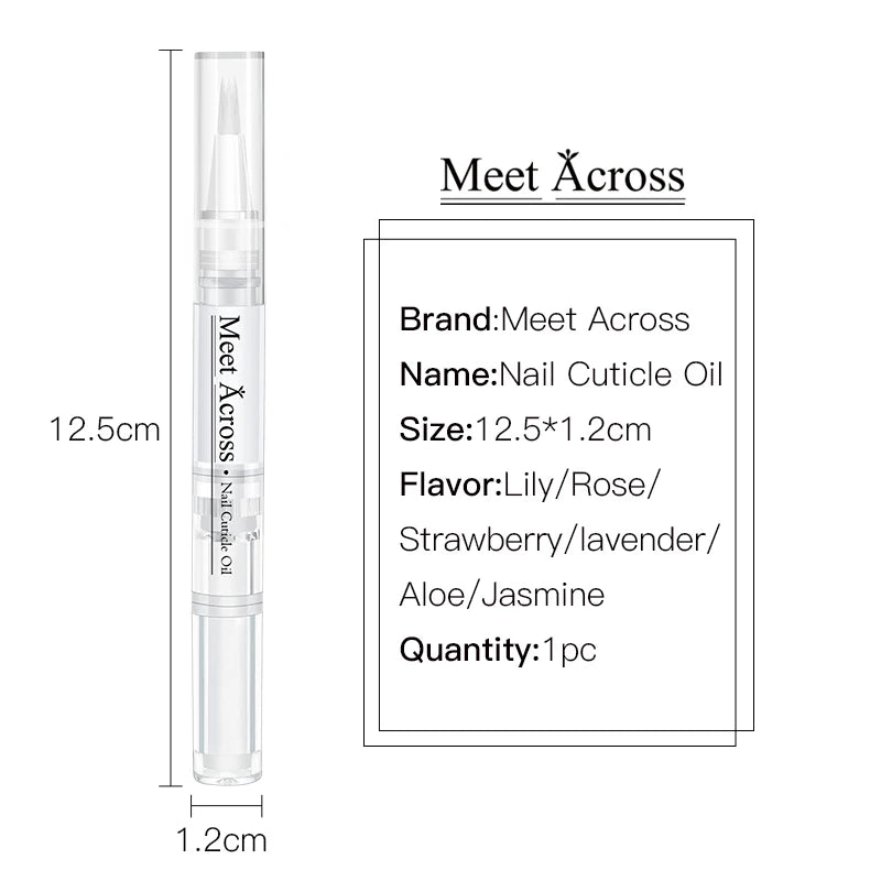 Nail Cuticle Oil Pen for Beauty Health Edge Pen Oil 5ml Nourishment Oil for Manicure Nailfinger Care Tools Finger Nail Treatment