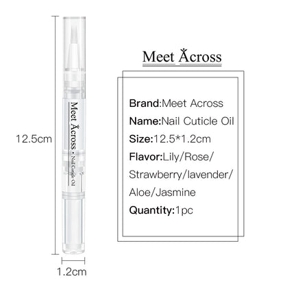 Nail Cuticle Oil Pen for Beauty Health Edge Pen Oil 5ml Nourishment Oil for Manicure Nailfinger Care Tools Finger Nail Treatment