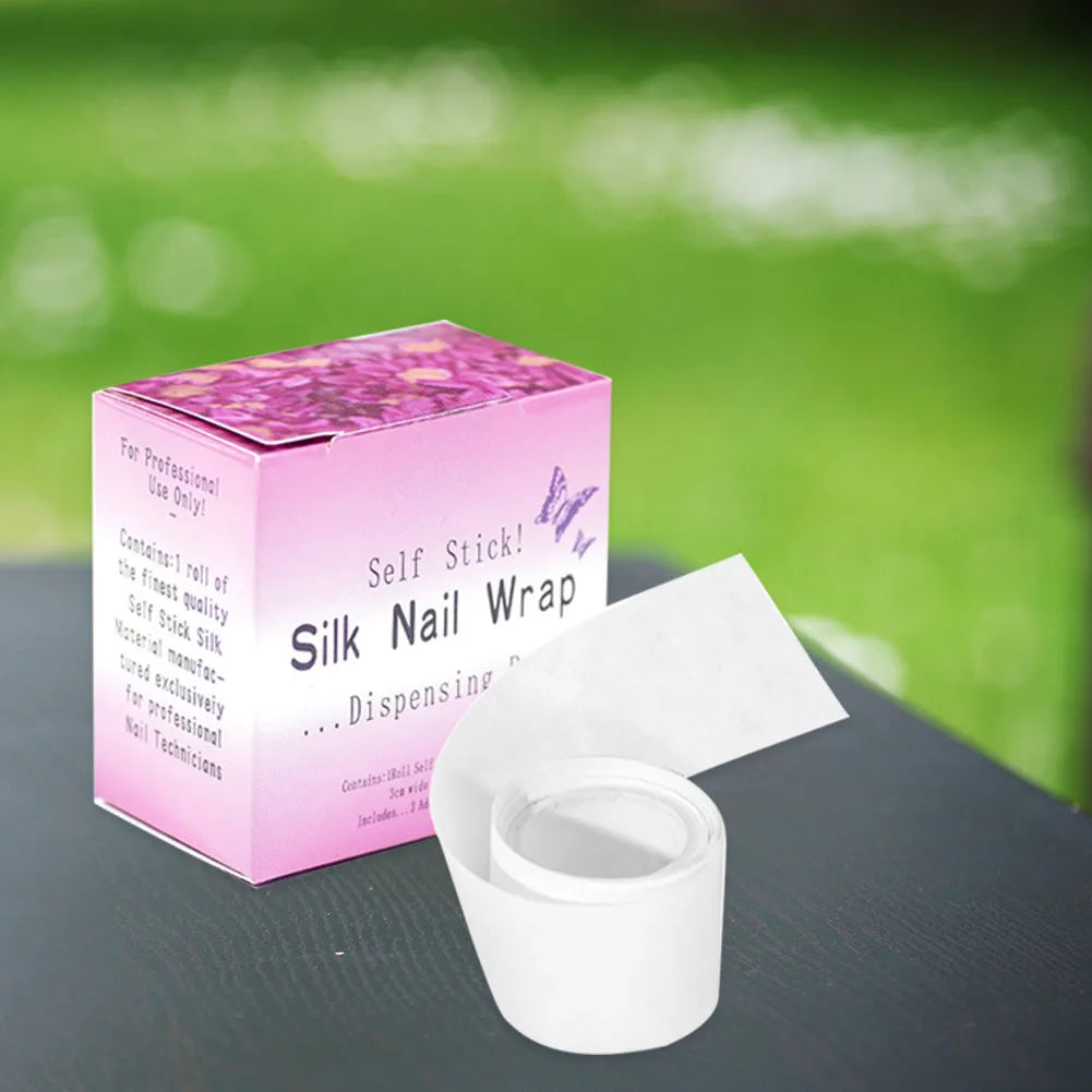 Silk Fiberglass Nail Wrap – Self-Adhesive Repair Tape for Broken Nails