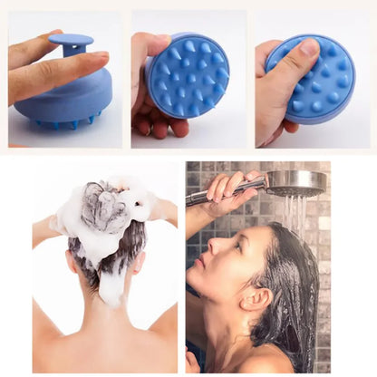 Silicone Scalp Massager Shampoo Brush | Hair & Scalp Care Tool