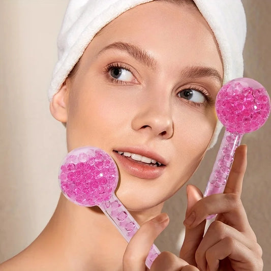 Beauty Ice Globes – 2pcs Facial Cooling & Massager Set