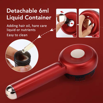 Electric Scalp Massager Brush with Red Light Therapy – Hair Growth & Anti-Hair Loss