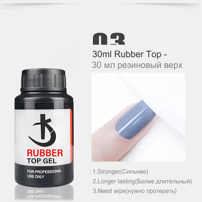 Rubber Base & Top Gel System — Primer, Glossy & Matte