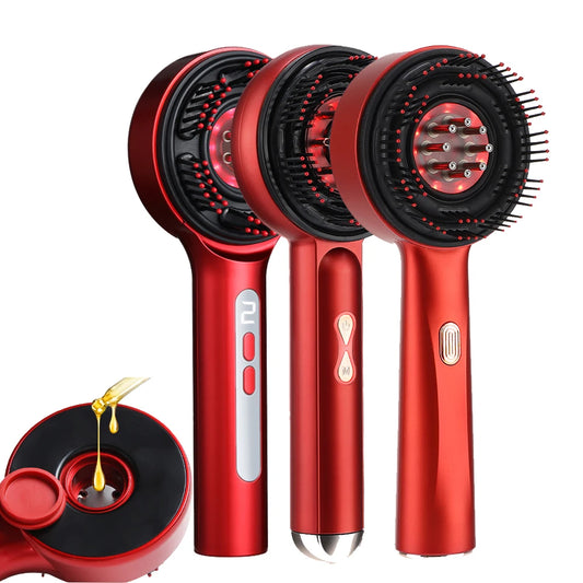 Electric Scalp Massager Brush with Red Light Therapy – Hair Growth & Anti-Hair Loss