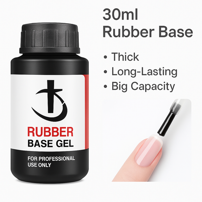 Rubber Base & Top Gel System — Primer, Glossy & Matte