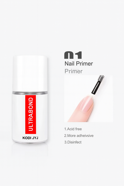Rubber Base & Top Gel System — Primer, Glossy & Matte